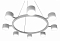 Подвесная люстра MyFar Edda MR2642-8P